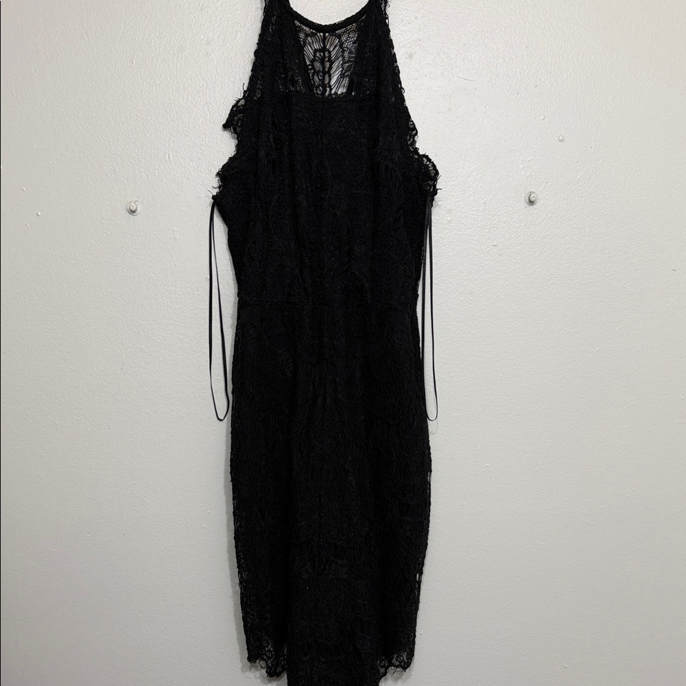 Free People Black Lace Dress